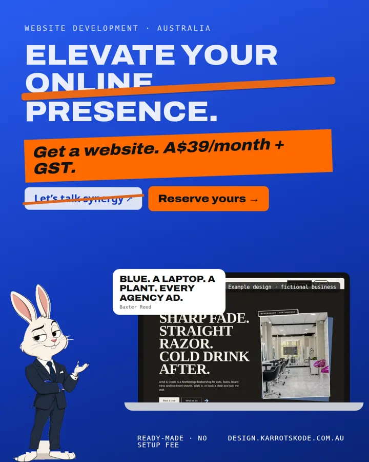A KarrotsKode ad, interrupted by the Business Byte cast