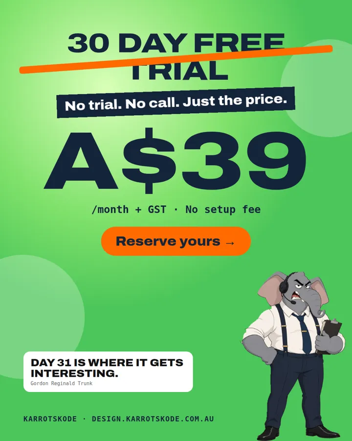 A KarrotsKode ad, interrupted by the Business Byte cast